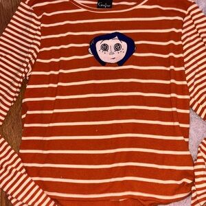 Coraline long sleeve striped top